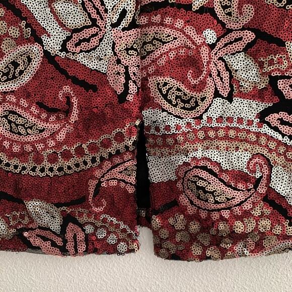 Charlotte Russe metallic sequin skirt - Picture 5 of 8